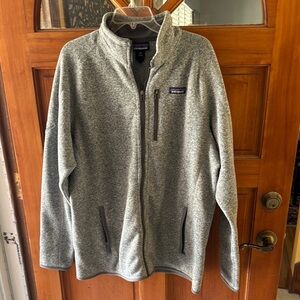 Patagonia Gray Full-Zip Fleece Jacket